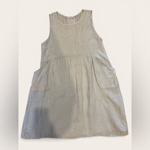 Nina Kendosa Paris 100% linen dress